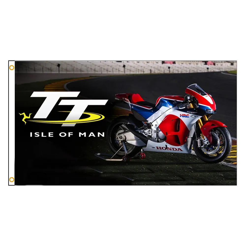 Flagdom 90x150 cm Motorrad Tt Isle of Man Flag