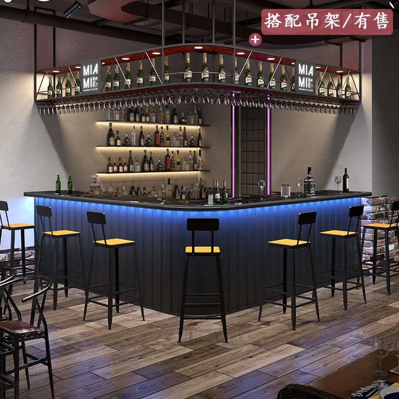 Cashier Industrial Style Bar Counter Table Small Restaurant Bar