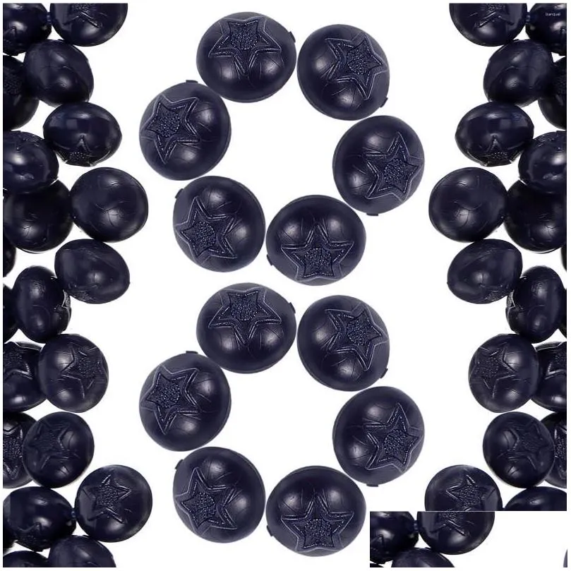 Party Decoration 50 Pcs Simation Blueberry Artificial Decorative Blueberries Decors Layout Scene Cake Drop Delivery Home Garden Festiv Ot7Re