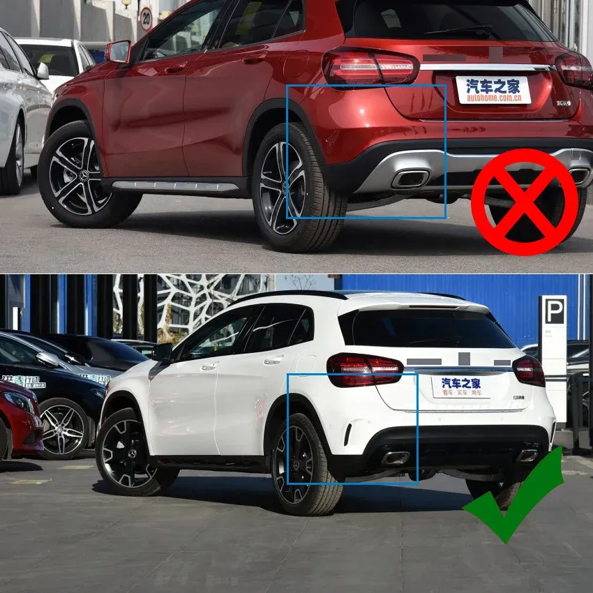 Séparateur Pare-Chocs Arrière AIMQIAD Mercedes GLA H247 - Becquet Diffuseur Air Carbone