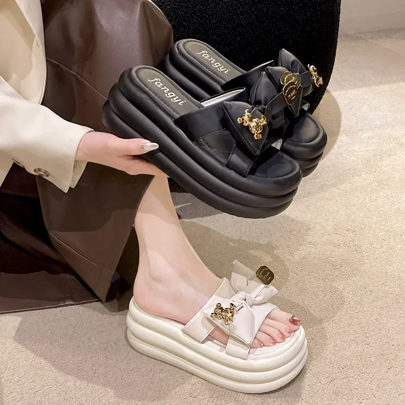 2023 New Summer Women's Platform womens slippers - 7CM