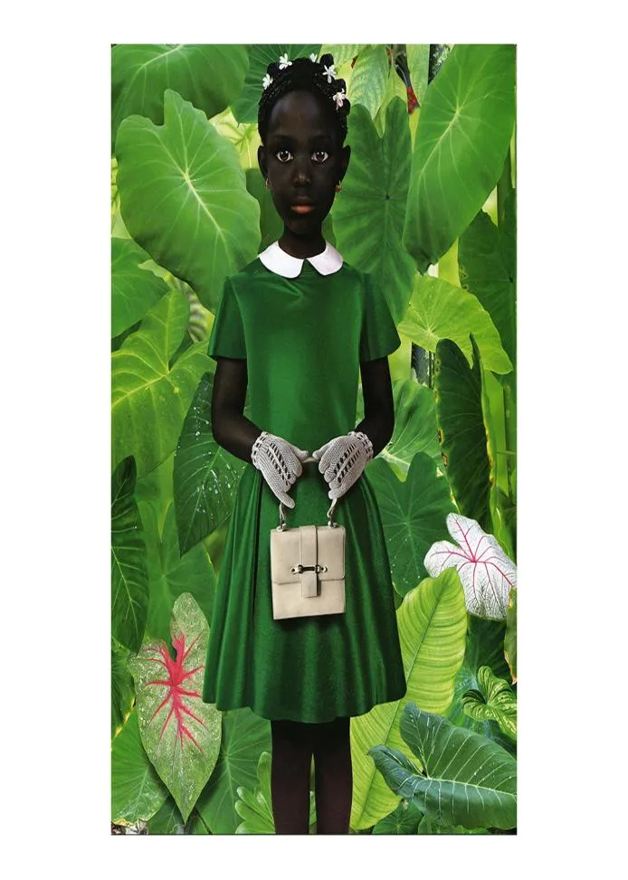 Ruud van Empel, стоящий в зеленой живописи плакат, принт домашнего декора в рамке или без рамки материала Popaper3698319