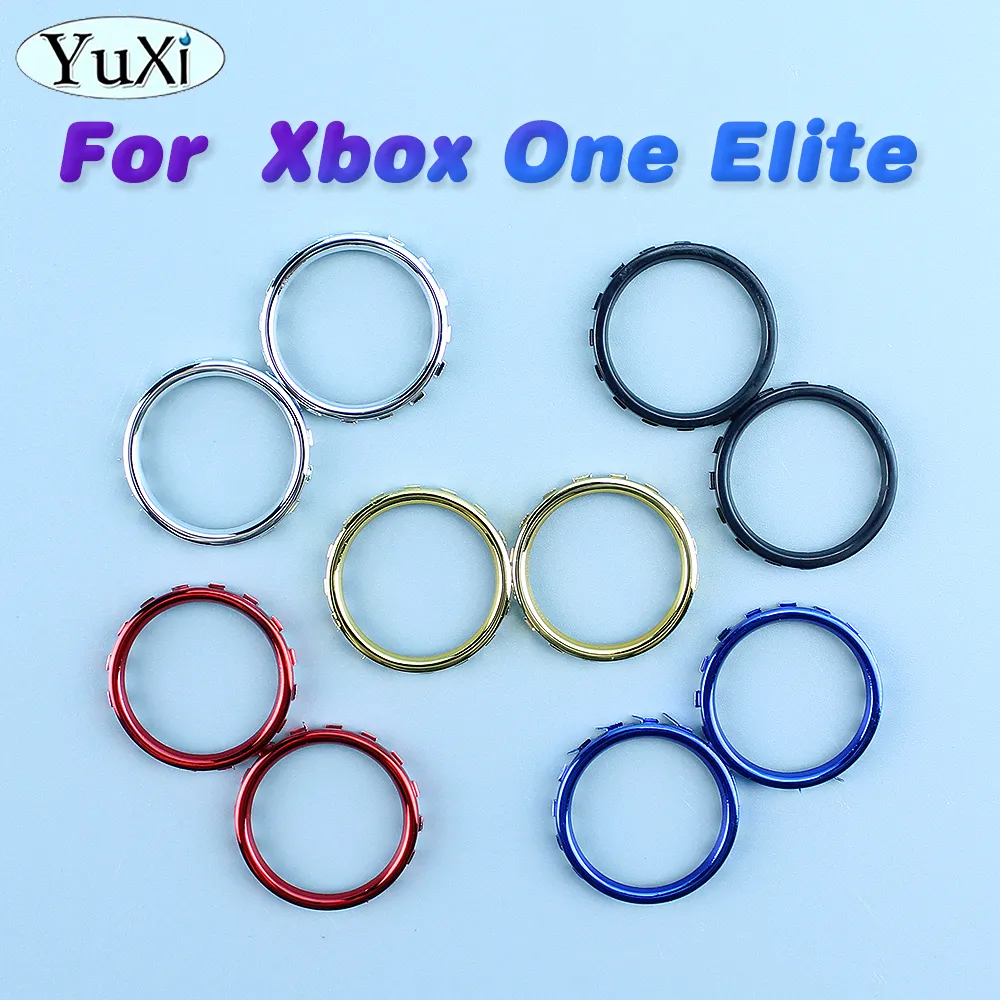 Chrome Thumbstick Accent Rings For Xbox One Elite Gamepad Controller Replacement Accessories