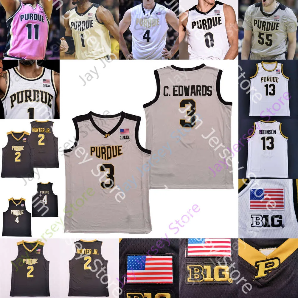 Purdue Boilermakers Basketball Jersey NCAA College Jahaad Sasha Stefanovic Hunter Jr. Haarms Wheeler Williams