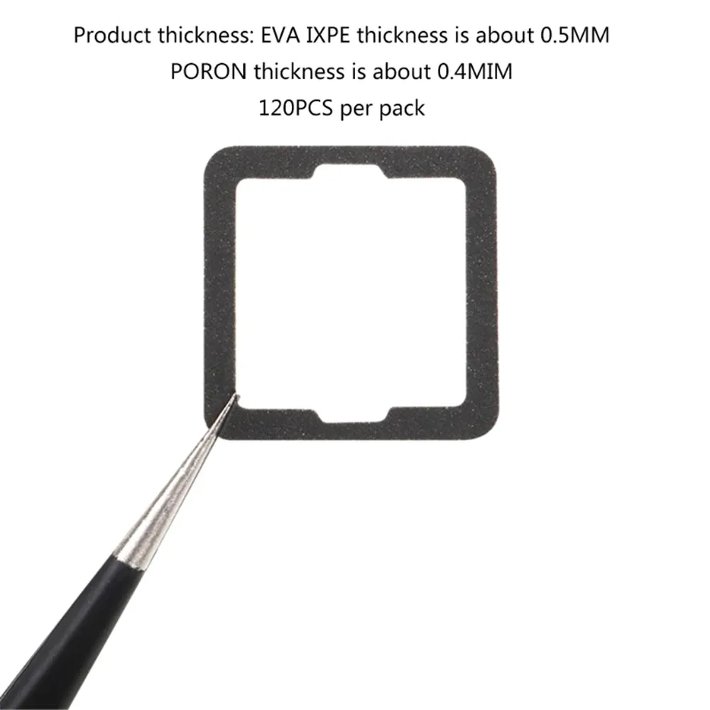 Mechanisch toetsenbord DIY schakelt geluiddemperatoren in de inter-as van de schuimbladen tussen de as van de as 120 st.