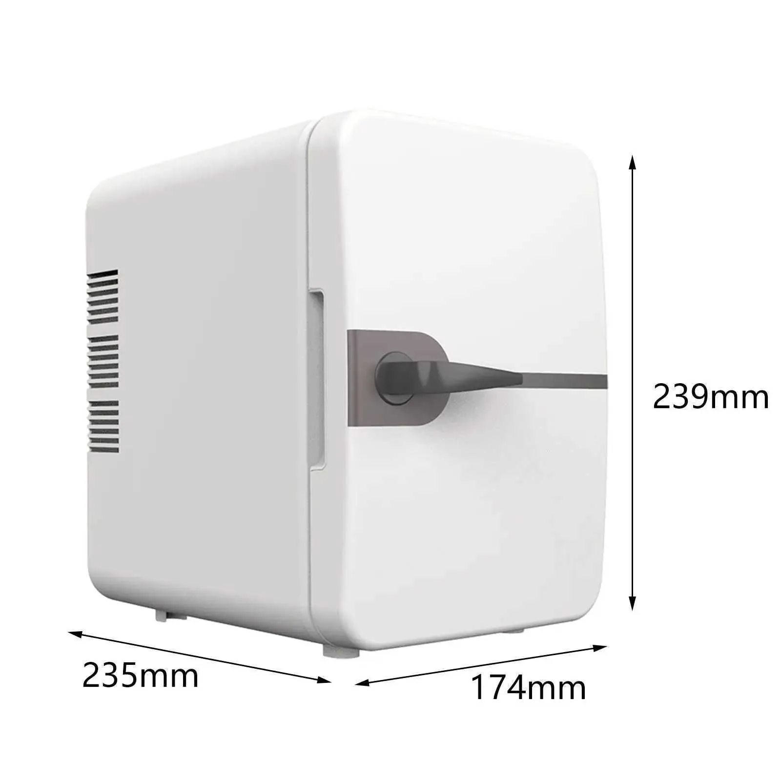 6L Thermoelectric Mini Fridge, Single Door Cooler and Warmer, 30W