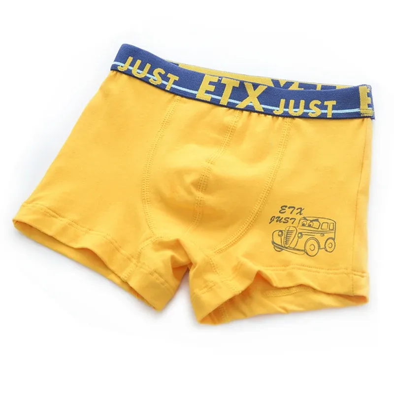 Calça calcinha menino calcinha de algodão crianças respiráveis ​​calcinhas de cuecas boxer para meninos calças calças 2020 Novo 5pcs/lotes calças de cores sólidas