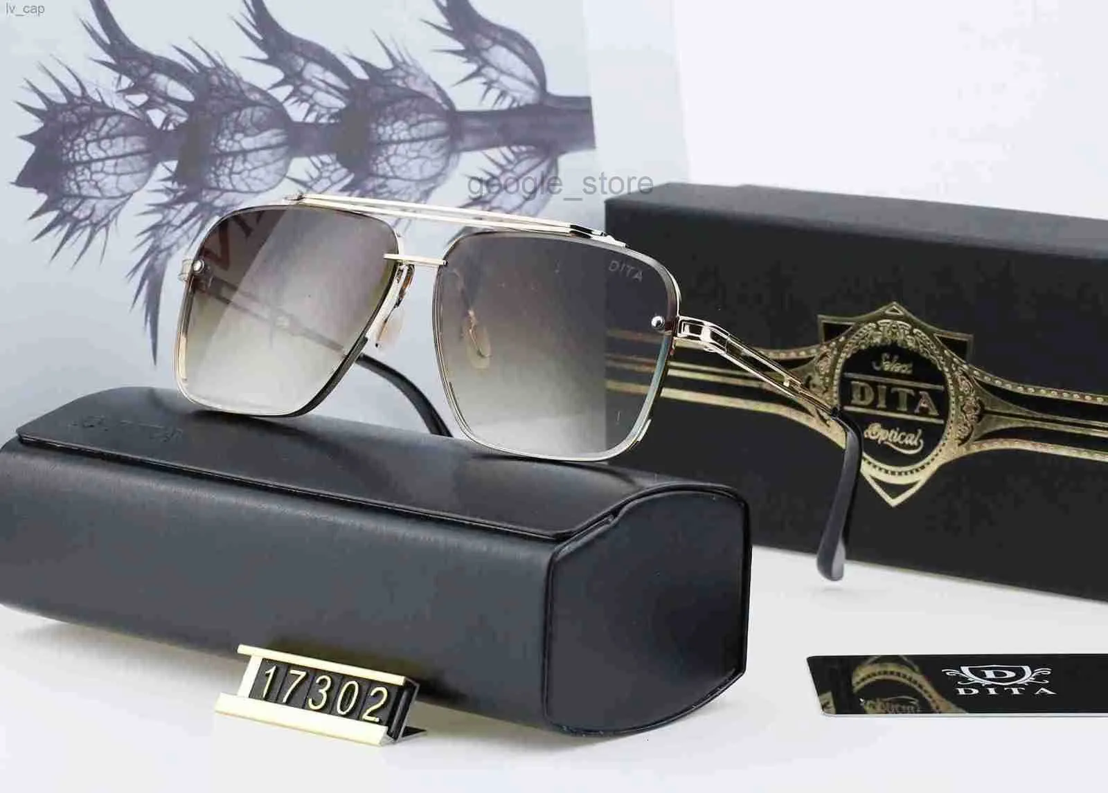 Dita 17302 Designer Glass de sol mulheres Óculos Tons ao ar livre PC Moda Moda Classic Lady Sun Mirrors Sunglasses Sunglasses
