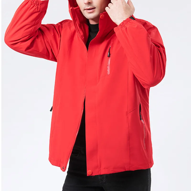 2022 Autumn Winter Outdoor Jacket Fleece Liner Detachable Water Wind Proof Men Coat Techwear Mountaineering Clothes