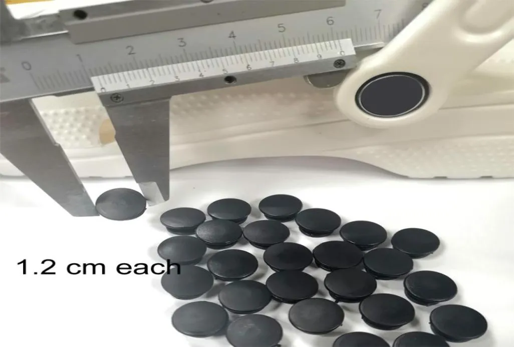 100pcs Plastikowe guziki Czarne klamry Części Akcesoria Dopasuj do sandałów DIY Buty Bute Charms 12 CM7002875