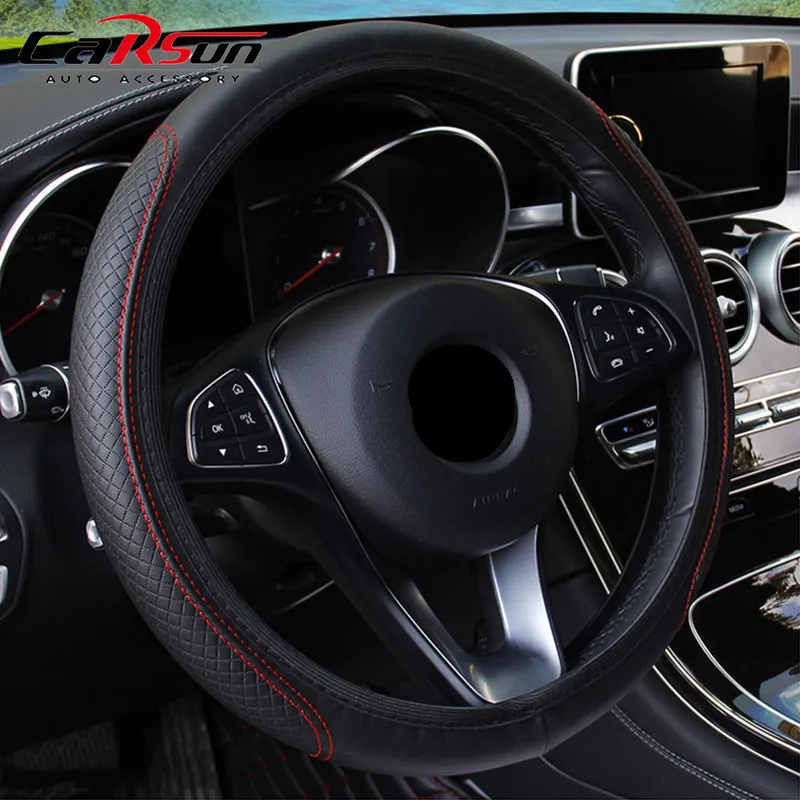Black Leather Steering Wheel Covers Nearby For Renault Clio Scenic Megane Duster Sandero Captur Twingo Koleos From Homepro15 3.63 DHgate.Com