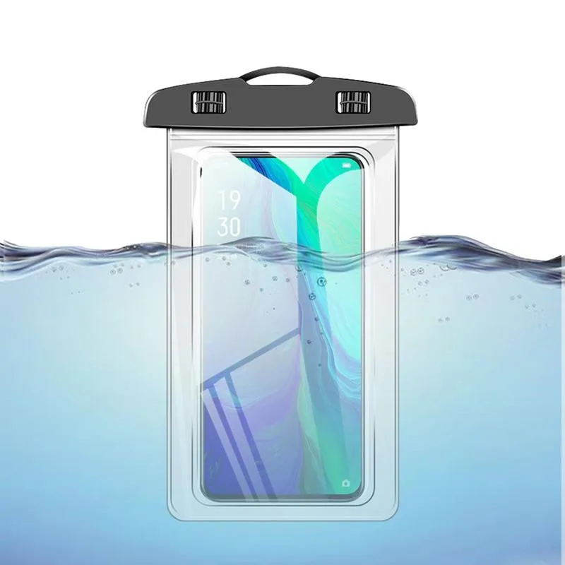 Waterproof Phone Case Transparent Touch Screen Sealed Phone Protector Portable Phone Bag For Beach Water Parks Universal Phone