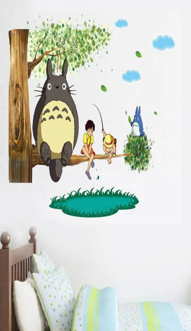 Cartoon Totoro Tally Naklejki ścienne Zdejmowany Mural Mural Mural For Children Girl