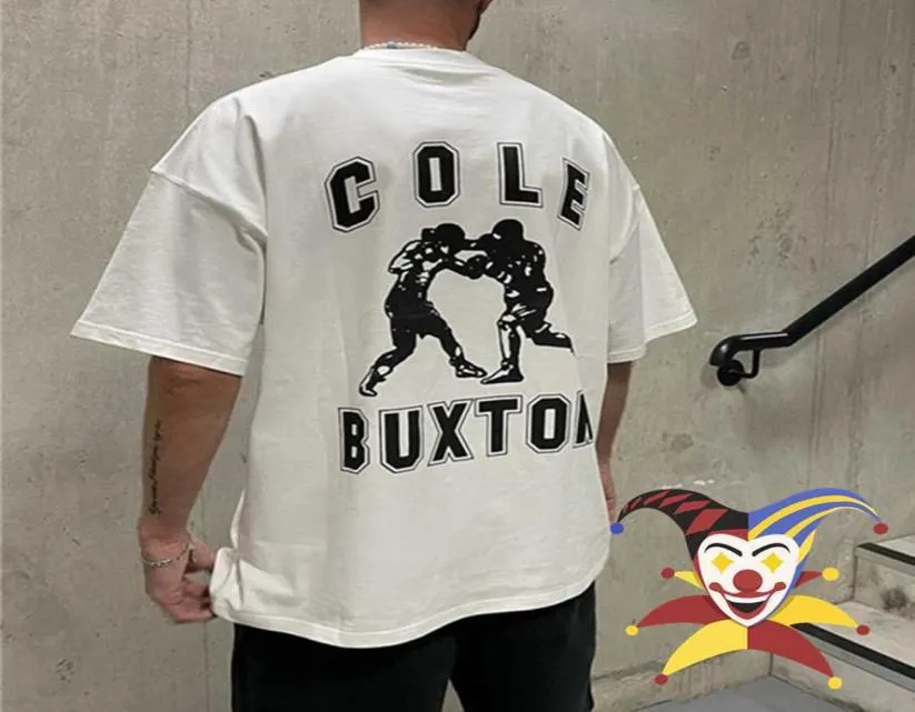 Men039s Tshirts Cole Buxton Tshirt Mężczyźni Women Wysokiej jakości koszulka Boks Slogan Druku