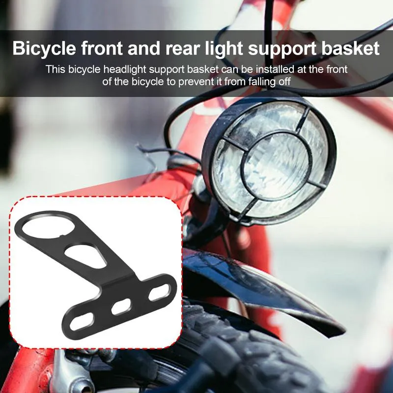 Bicycle Basket Support Bracket Front Rear Lamp Support Accessory Anti-Fall For Mountain Bikes Electric Bikes Road Bikes