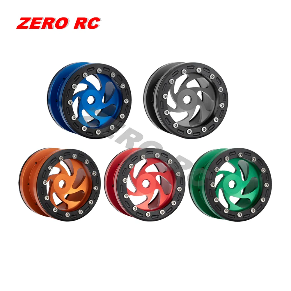 Rc10 Rims Aluminum 2.2 Beadlock Lightweight Wheel Rims For 1/10 RC Crawler Axial ...