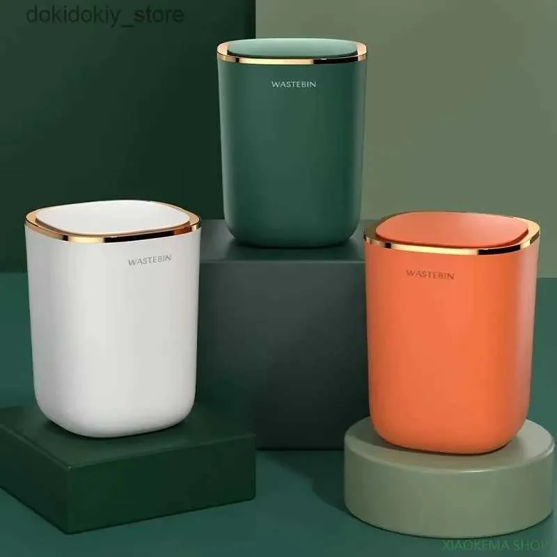 Cesti per rifiuti 12L Cestino automatico per bidone bagno Smart Sensor Smoner Cash Can Luxury Arbae Can Bancet per Toilette da cucina Wastebasket Smart Home L49