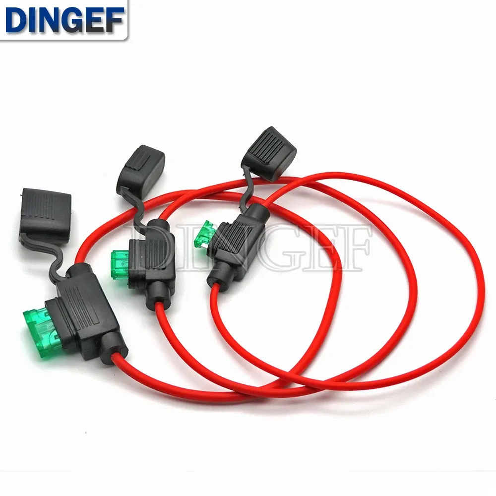 1Set Waterproof 32V Mini/Small/Medium Auto Fuse Holder 18/16/14/12/10AWG With Car Blade Fuse 3A 5A 7.5A 10A 15A 20A