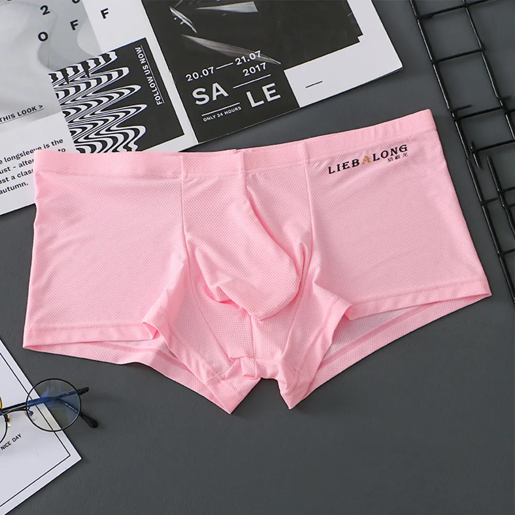 INNERSY Boxershorts voor heren, lange mesh-onderbroeken met