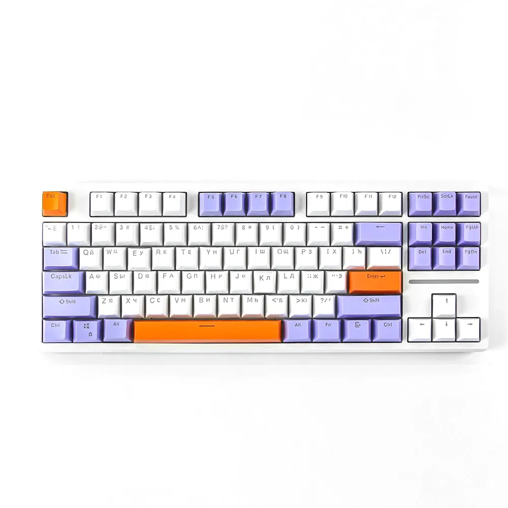 Accessoires 119 touches PBT PBT Russe / Backlight Keycaps XDA Profil ISO Layout pour Cherry MX Keyboard commutateur Clavier mécanique