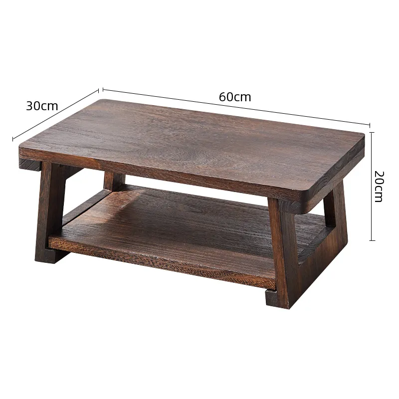 Solid Wood Japanese Folding Tea Table 60 cm Rectangular Coffee