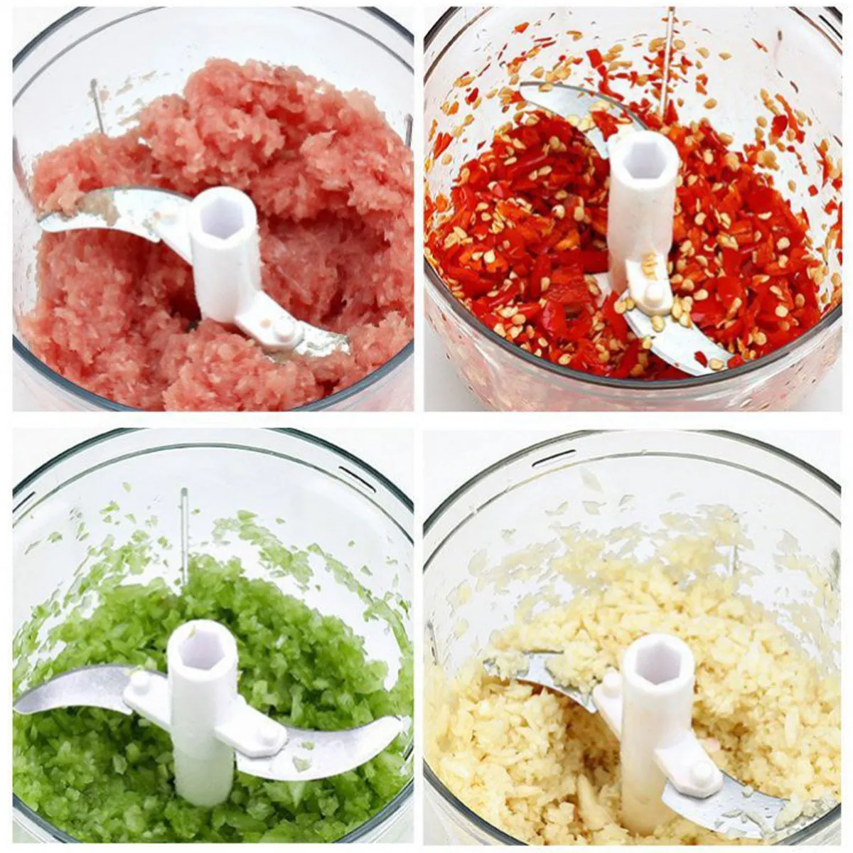 520ml Manual Food Chopper Hand Pull String Vegetable Cutter with ...
