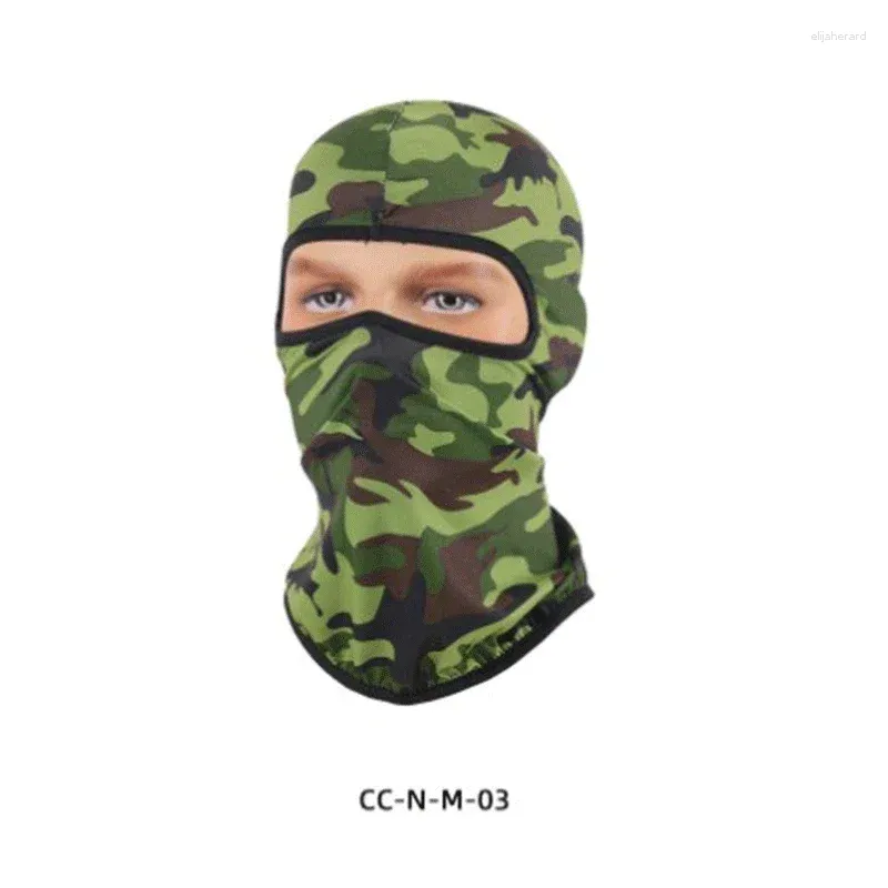 Bandanas kamouflage utomhus ridhuvud halsduk Lycra militär mask för vindtät solskyddsmedel dammtät fulla ansiktsskydd vandring