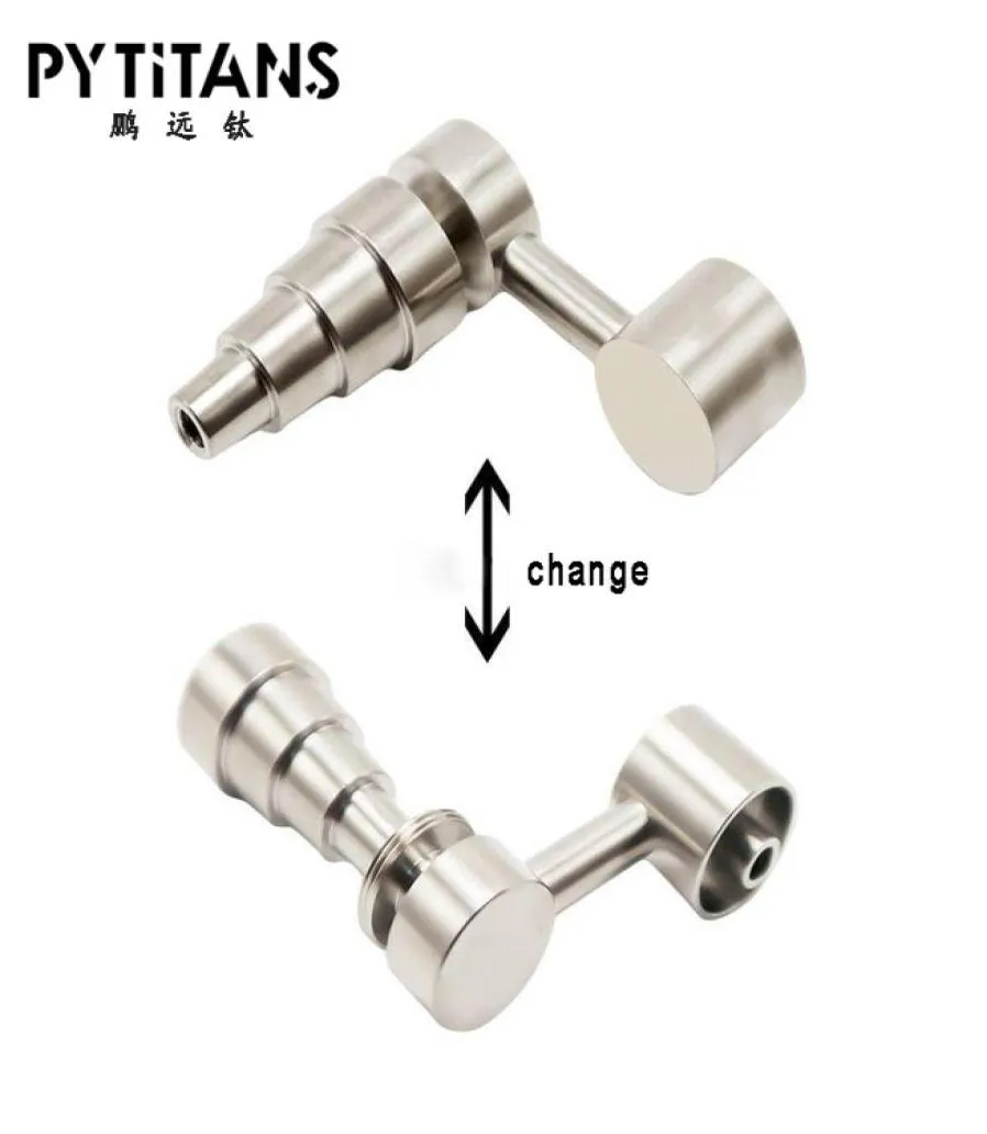 Podets à fumer entier Bubbler Banger Nail 6 en 1 Titanium Nail DOMELESSEURES MALON UNIVERSELLE FEMME 10 mm 14 mm 18 mm Joint7577514