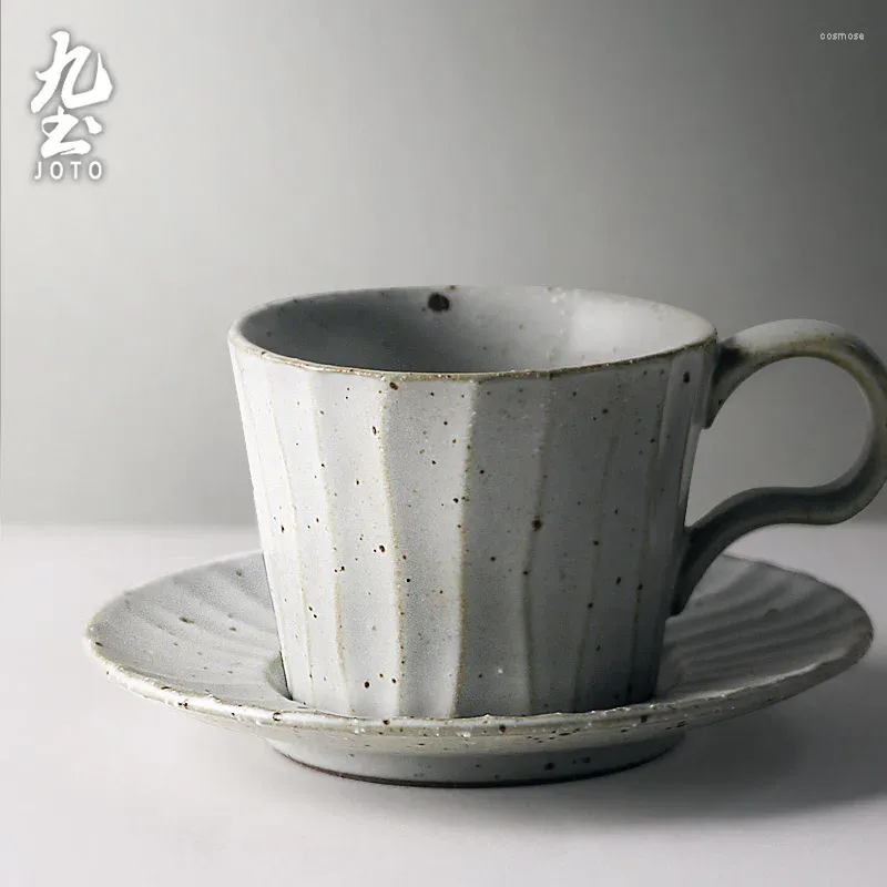 Tasses Saucers vintage tasses de café en céramique japonais créatives de luxe à espresso tasse en gros de la dentelle de thé l'après-midi