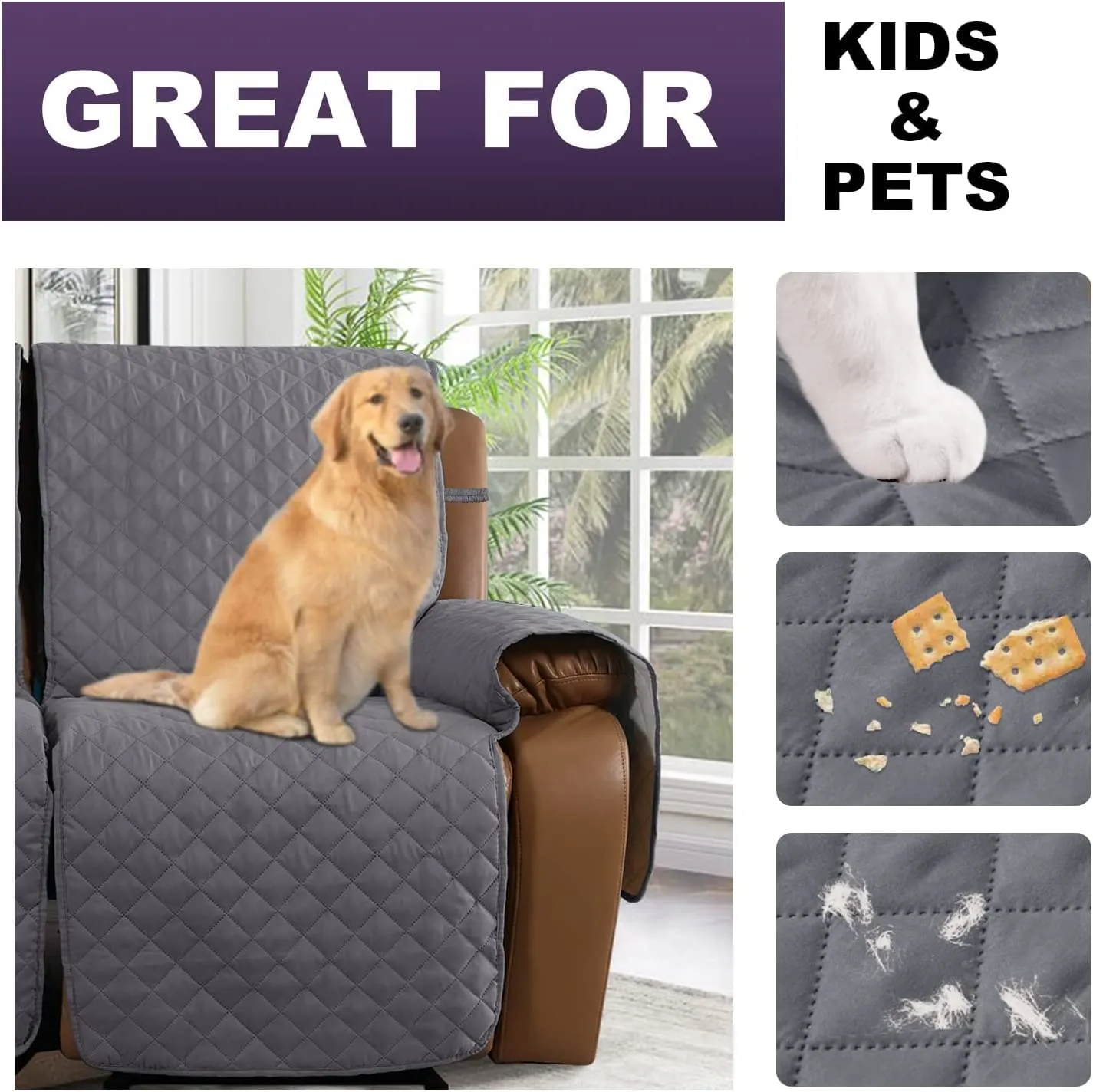 거실 소파를위한 방수 조절 식 소파 커버 저장 안락 의자 가구 보호자 Pet Dog Kid Mat Anti-Slip