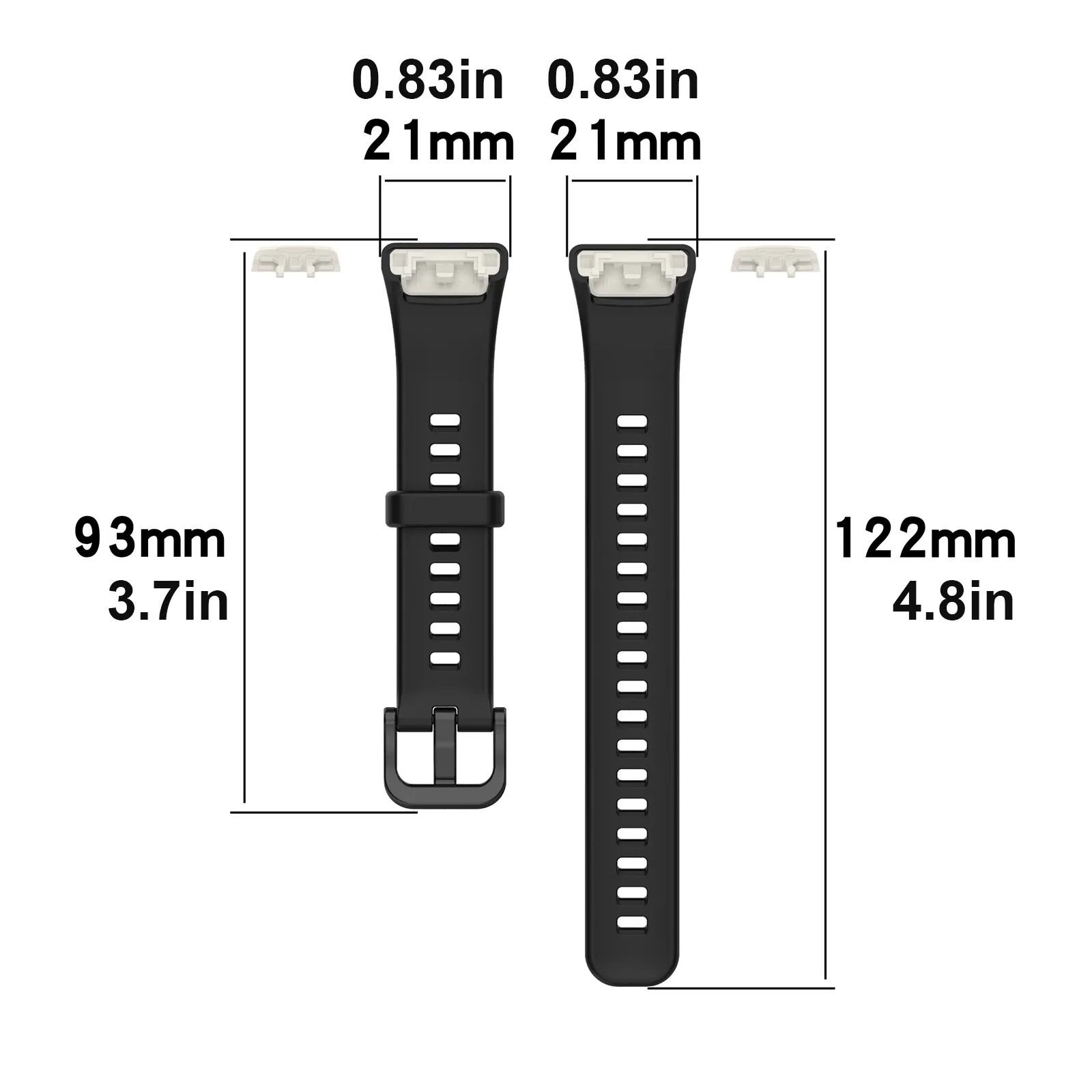 Silicone Sports Watch Band Strap Bracelet pour Huawei Band 6 / Honor Band 6 Regardez des accessoires de support coloré de haute qualité