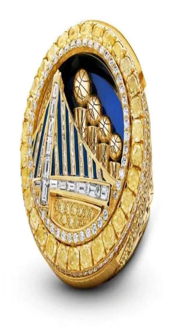 2022 Curry Basketball Warriors M Anello di nave con figo in legno Souvenir Fan Regali di gioielli3945829