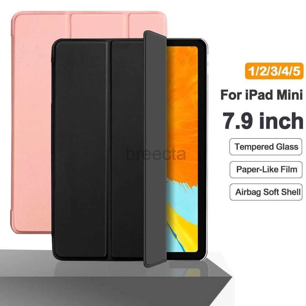 Tablet PC Casos Bolsas Flip Tablet Case para iPad mini 4 5 6 7,9 8.3 A2124 FUNA PU CAPARIA COMPREIRA PARA IPAD MINI 1 2 3 A1489 A1432 A1538 FOLO CAPA 240411