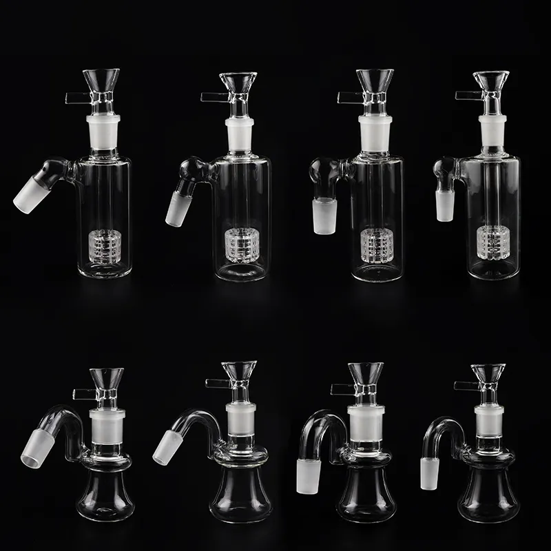 MATRIX PERC 14mm 18mm Terp Tube Glass Ash Catcher With Glass Bowls 45 90 Degrees Ashcatcher Ash Catcher Tire Percolators For Glass Water Bongs Oil Dab Rigs