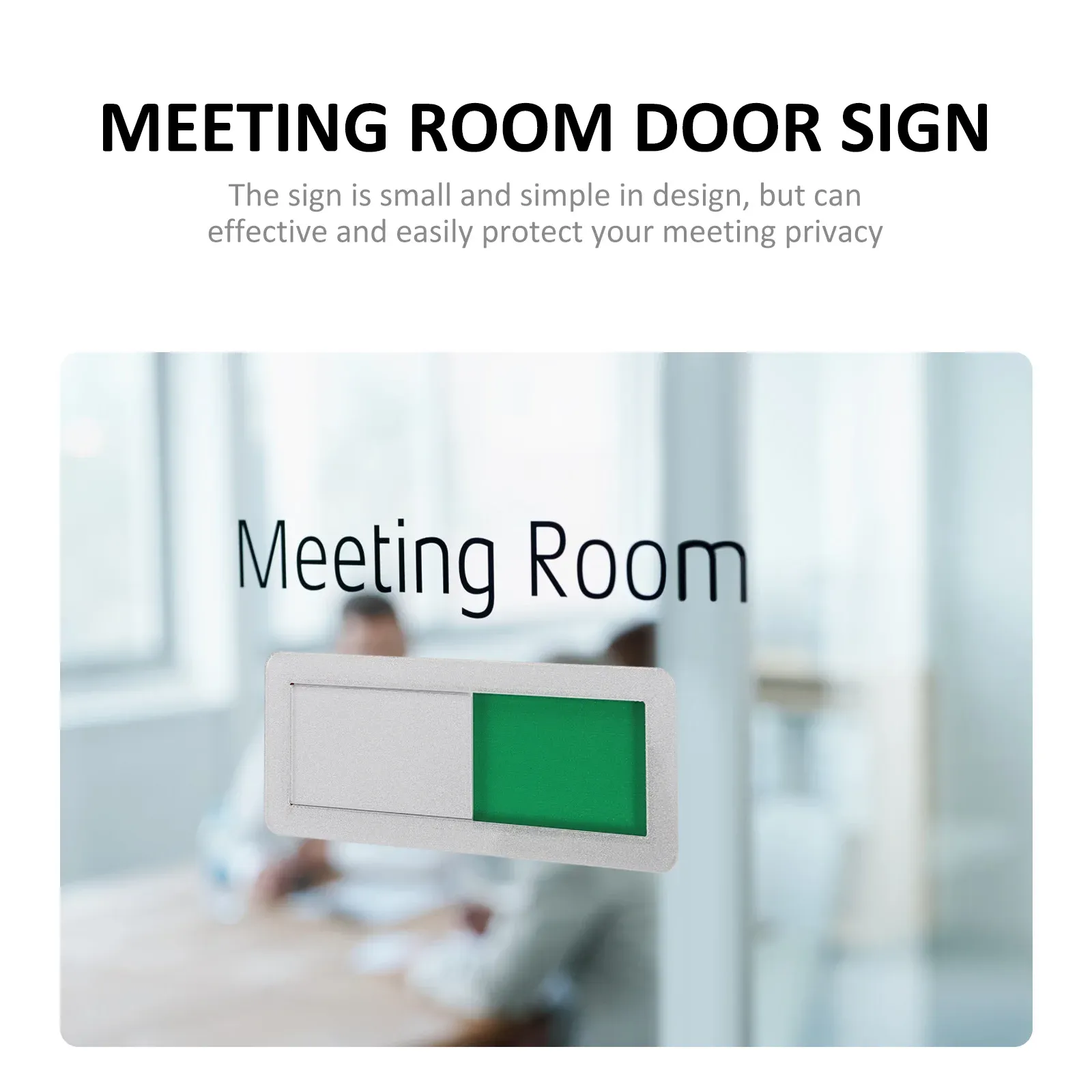 Não perturbe a placa de placas da porta da porta da sala da sala de reuniões a placas da porta do escritório deslize vermelho verde