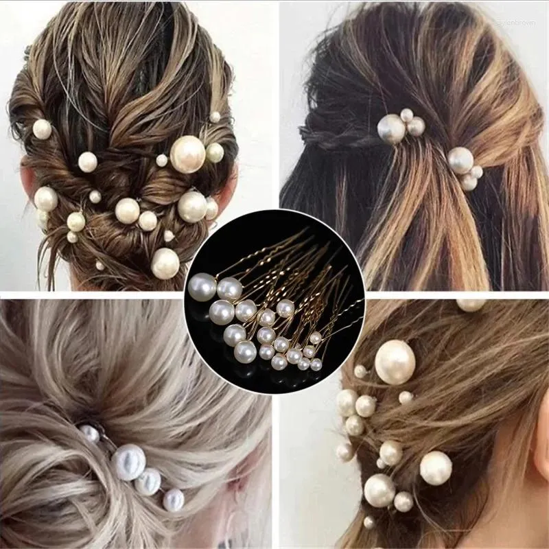 Headpieces 18Pcs Wedding Pearl Hair Pins For Women Bride Bridal Accessories Fashion Clips Many Jewelry Hairpin