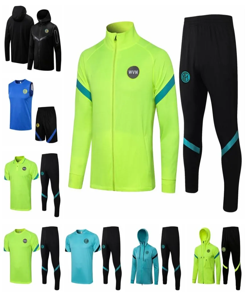 2223 Yeni Inter Milans Trailtsuits Falf Uzun fermuar ceket yelek yeleği takım elbise jogging set futbol futbol formaları kiti chandal curvel9701524