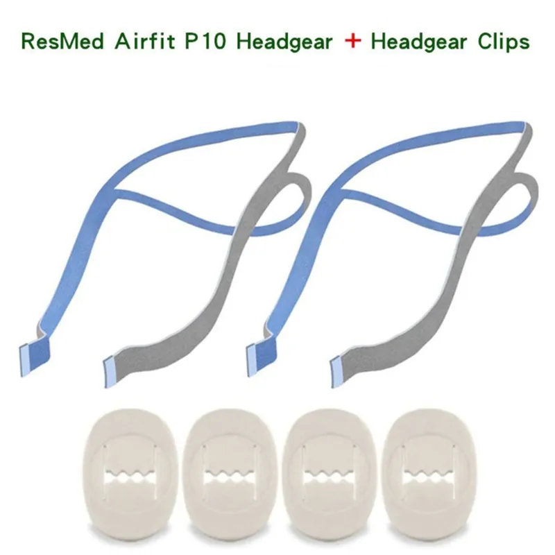 20cc aanpassingsclips en hoofdband passend voor RESMed Airfit P10 Nasal Pillow CPAP-Mask Headdear System vervangende accessoires