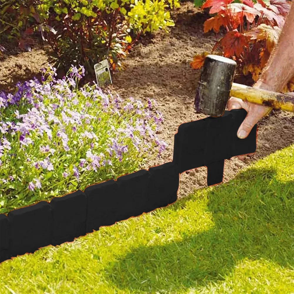 Garden Edging Border: Stone Effect Garden Fence Lawn Edging for Landscape,  Yard, Plant, and Flower Bed Border - Plastic Edging Fencing from Dhgate  Garden Sets - price 13.4, image size:1001x1001