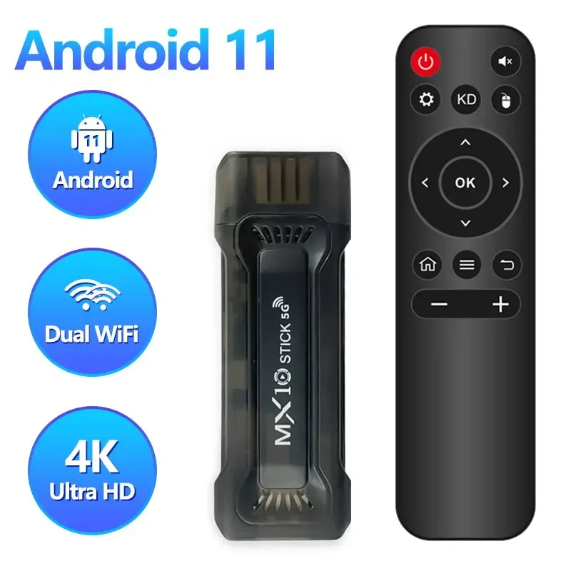 Stick TV TV Stick Android 11 4K TV Box 2.4G 5G Dual WiFi TV Box Allwinner RK3228A Media Player TV Ricevitore Top Box