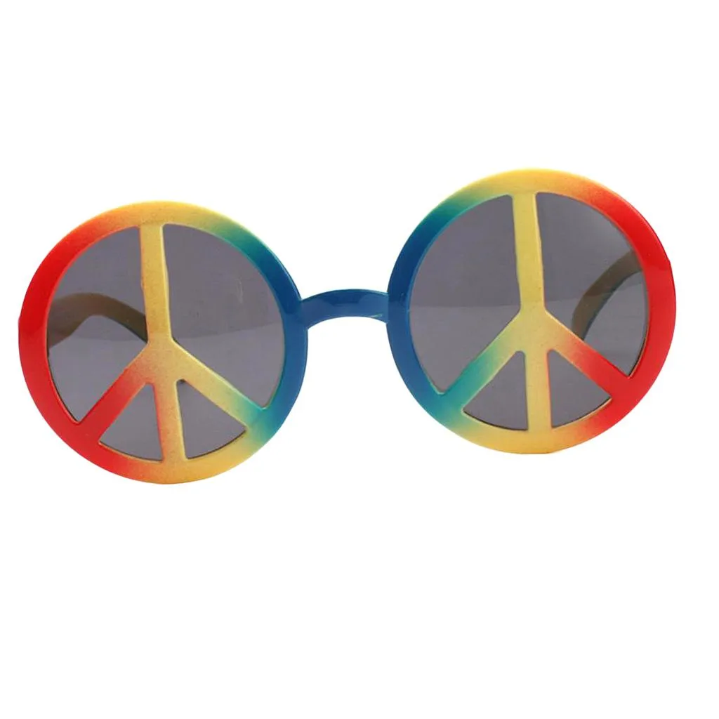 DHgate Peace Sign Rainbow Party Sunglasses 12 Pack Bulk Rainbow Photo Booth Props Home Garden