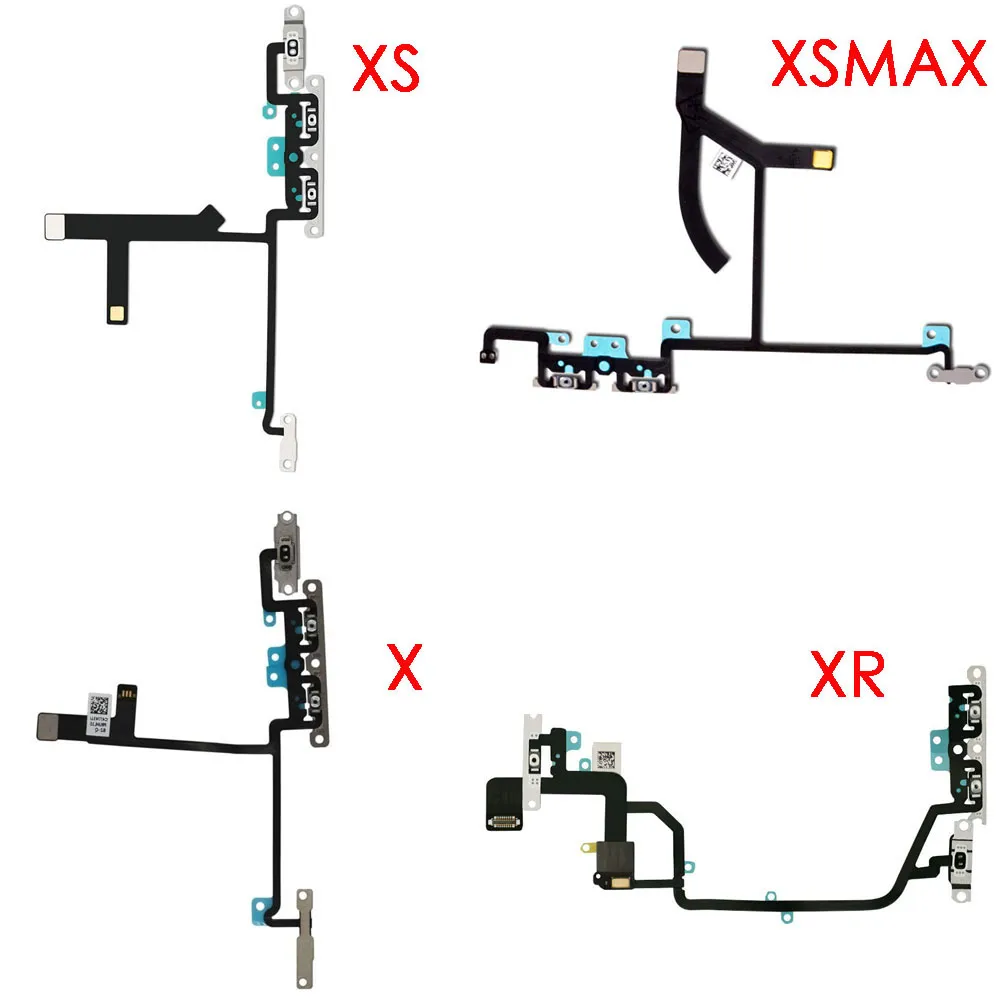Lautstärketasten Flex -Kabel für iPhone 7 7Plus 8g 8 plus x XR XS XSMAX mit stummschalterer Ersatz