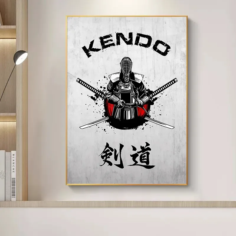 Vintage Japan Martial Arts Judo Jujitsu Karate do Kendo Taekwondo poster tela dipinto di pittura Picture Wall Room Decor Regalo