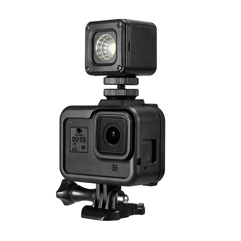 GoPro Hero Black Vlogging Cage: Protective Frame with Cold Shoe Mount for  Microphone Accessories