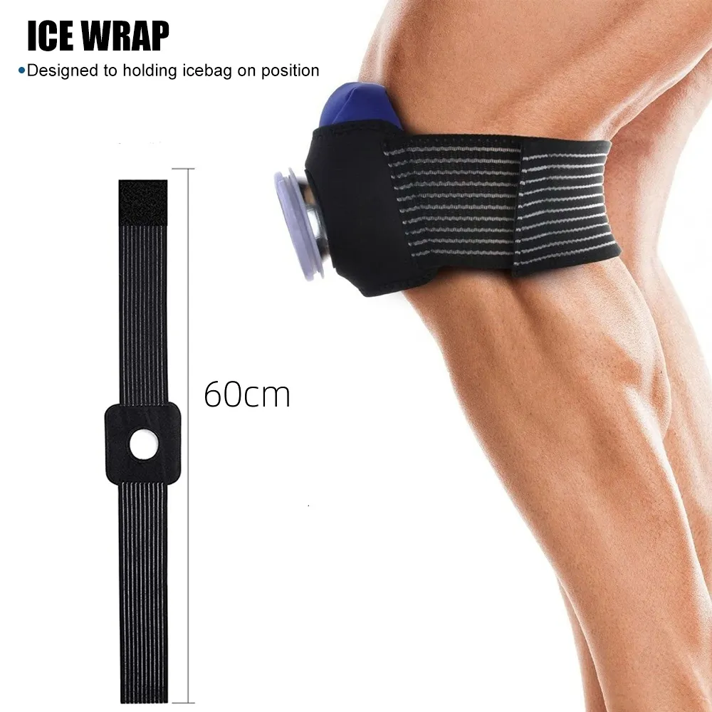 Ice Cold Pack Reusable Ice Bags Hot Water Bag With Elastic Support Bandage For Sports Injuries Cold Hot Therapy Pain Relief