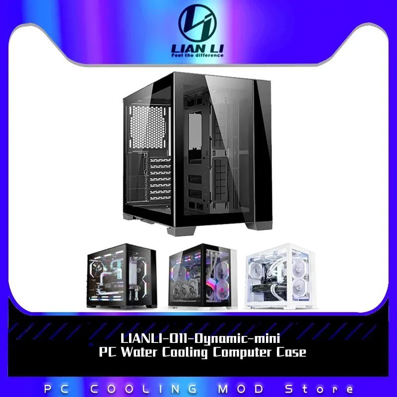 Towers Lian Li O11d Mini Computer Water Colling Case, Mod PC Case Gaming Case Gamer Gamer Cabinet RVB Motherboard Sync