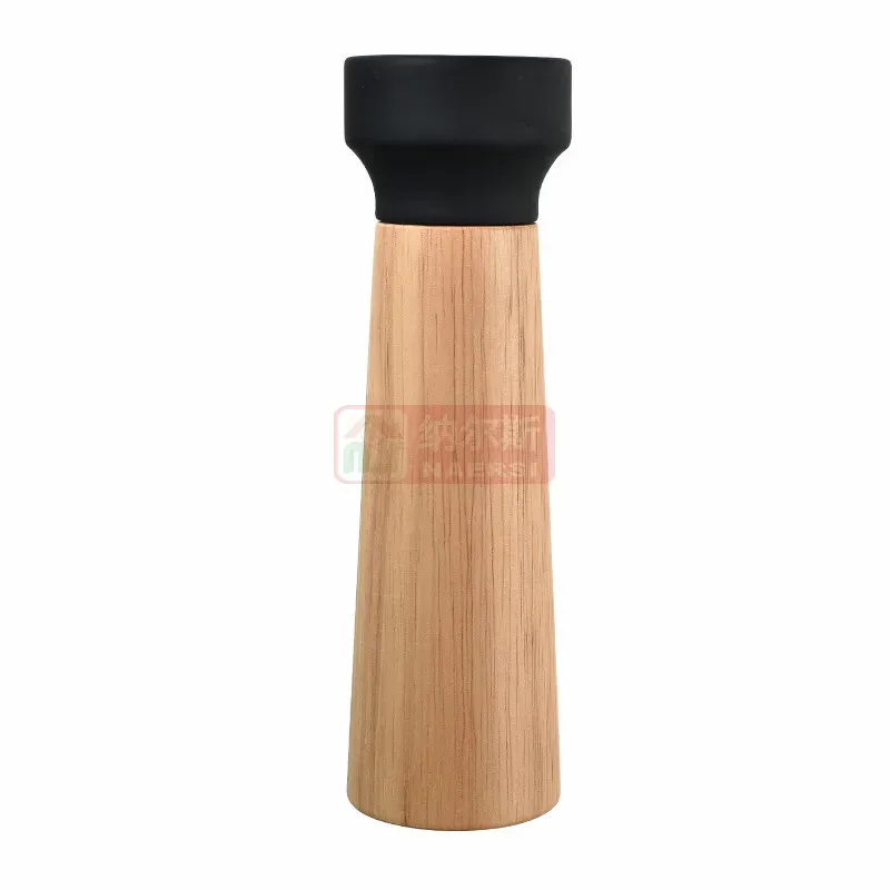 Wit zwart 6 8 inch houten pepersmolens voor keuken kookgereedschap zout walnoot shakers kruidenfabrieken voor bbq gadgets handgereedschap