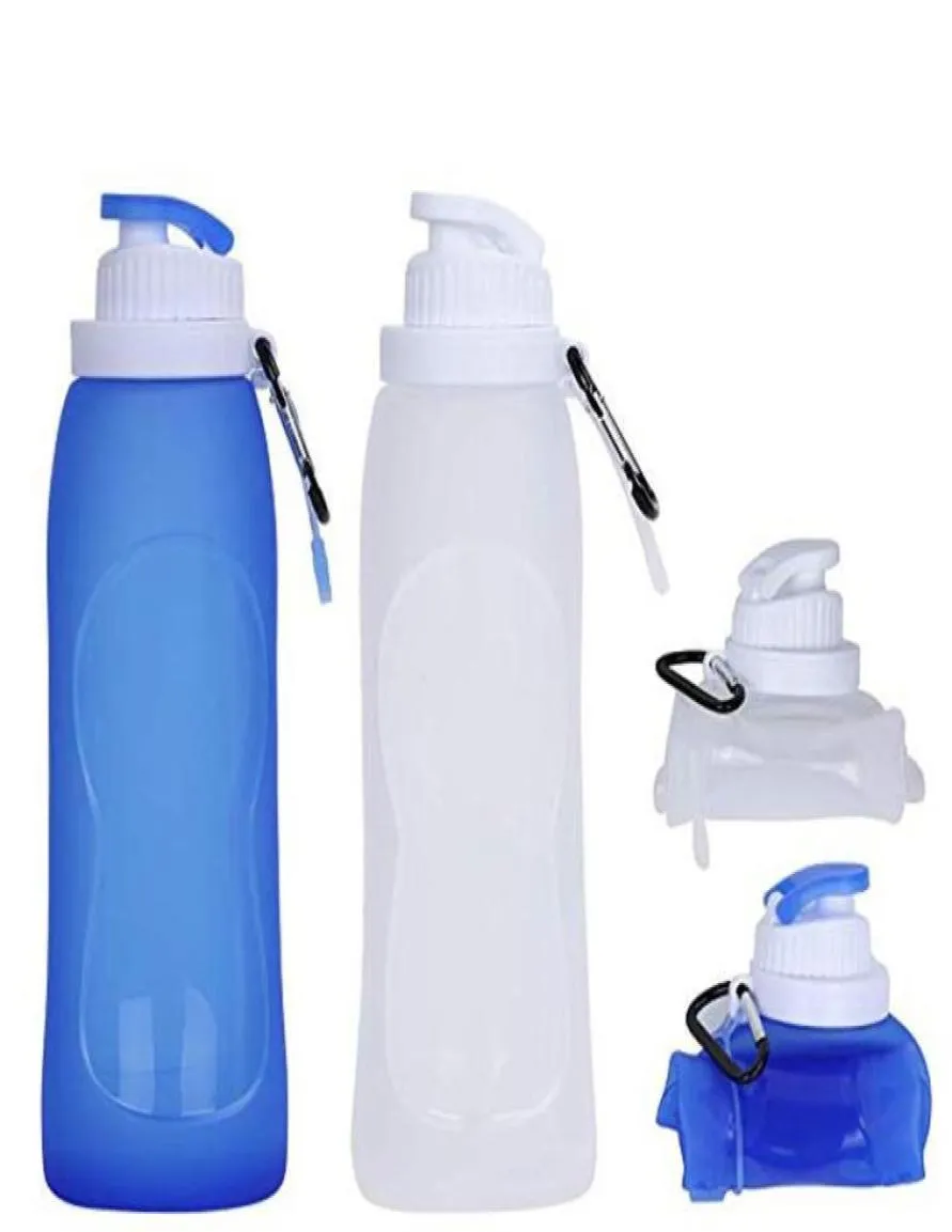 Bottiglia d'acqua da 500 ml a prova di perdita pieghevole Sport pieghevole Sport perfetto per rimanere idratato da viaggio all'aperto97335909394197