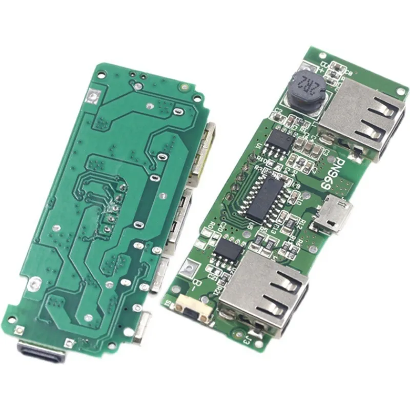5V 2a /5v 2.4a duplo USB /tipo-C /micro USB Mobile Power Bank 18650 Bateria de lítio Display Display Charging Charger Board Board