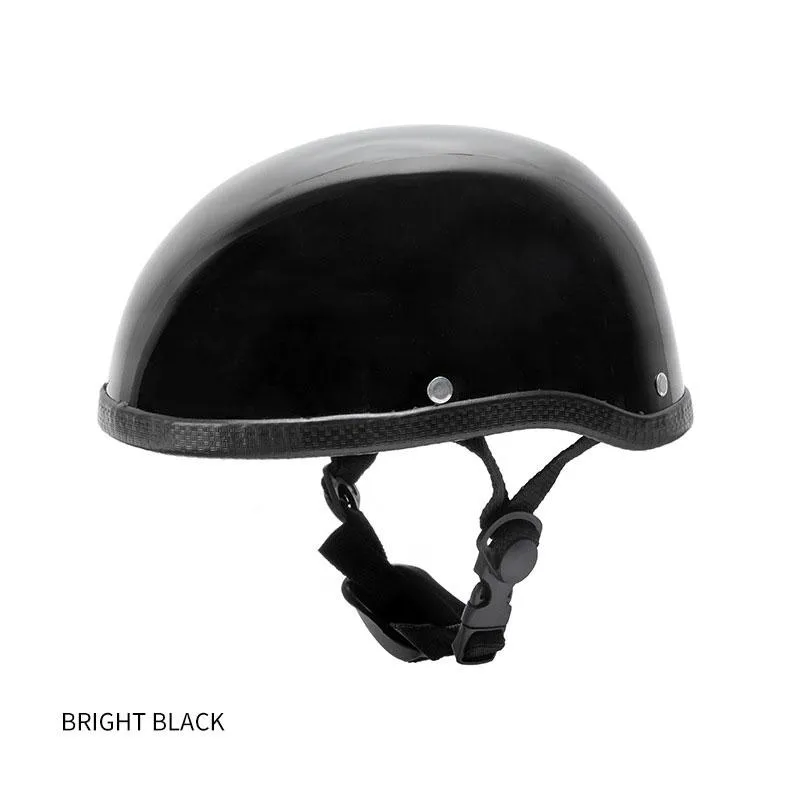 Caschi motociclistica a metà faccia retrò caschi da moto vintage uomini donne unisex salve scooter casco bianco nero